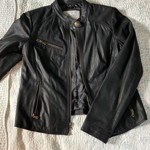 G. H. Bass & Co. Black Faux Leather jacket